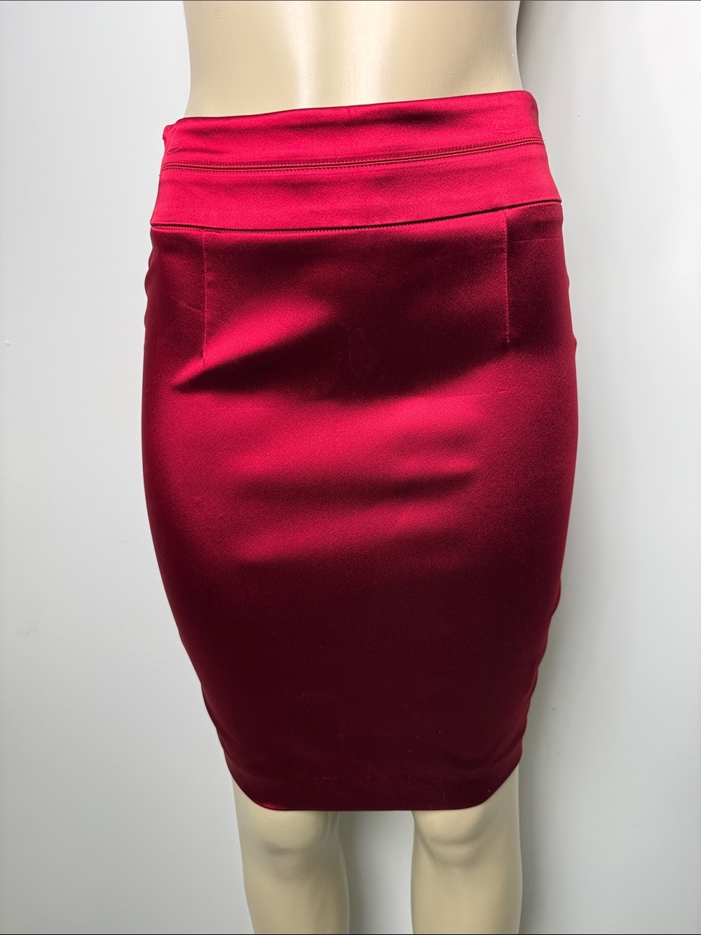 bebe Fuchsia Red Pencil Skirt